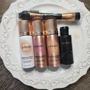 Luminess  Airbrush Primer  Airbrush Foundation   Airbrush Blush  Double Brush
